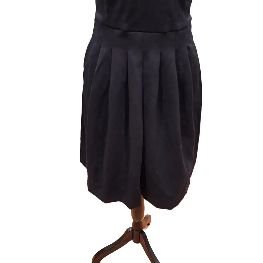 Banana Republic Black Cutout Back Dress Size 0 - Picture 6 of 8